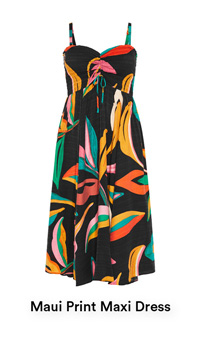 Shop Maui Print Maxi Dress