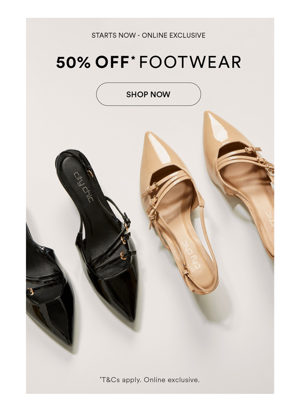 Shop Online Exclusives | 50% Off* Shoes