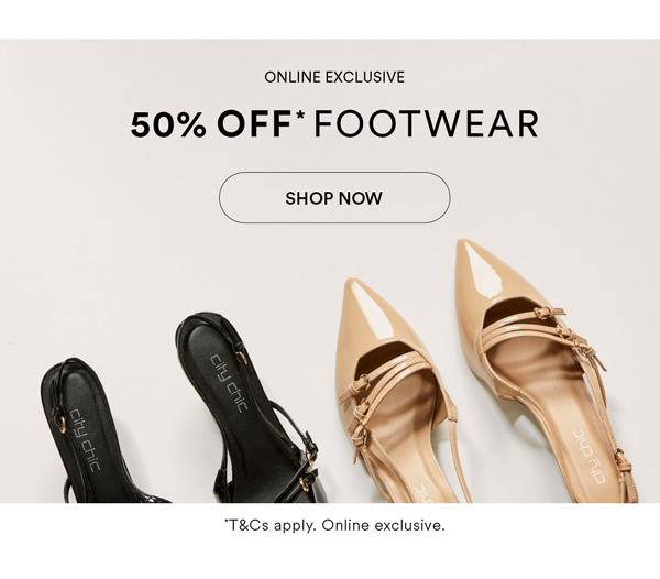 Shop Online Exclusives | 50% Off* Shoes