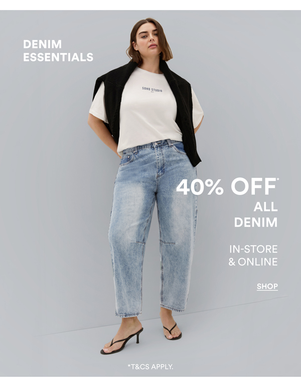 Shop 40% Off* All Denim
