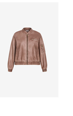 Shop the Blaze Faux Leather Bomber Jacket