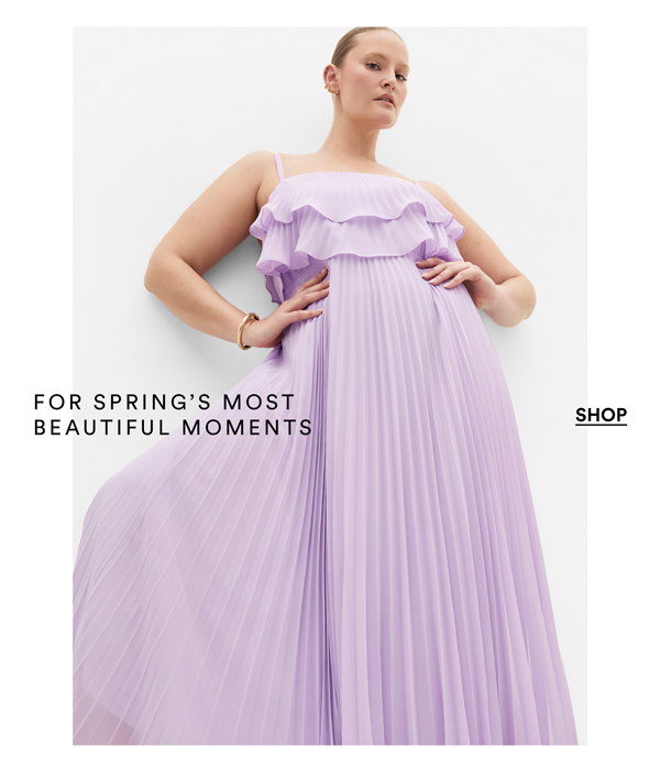 Shop the Aida Ruffle Pleat Maxi Dress
