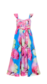 Shop the Annika Bloom Print Cotton Maxi Dress