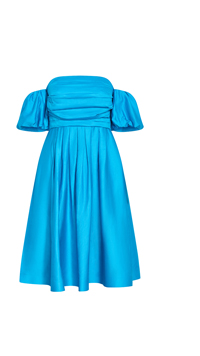 Shop the Rosalee Puff Sleeve Midi Dress