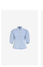 Shop the Jessie Balloon Sleeve Denim Shirt