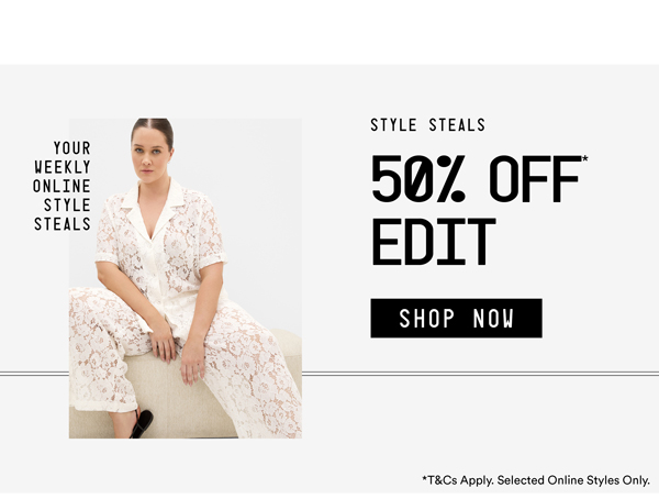 Shop 50% Off* Edit