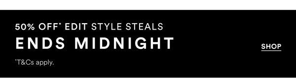 Shop 50% Off* Edit