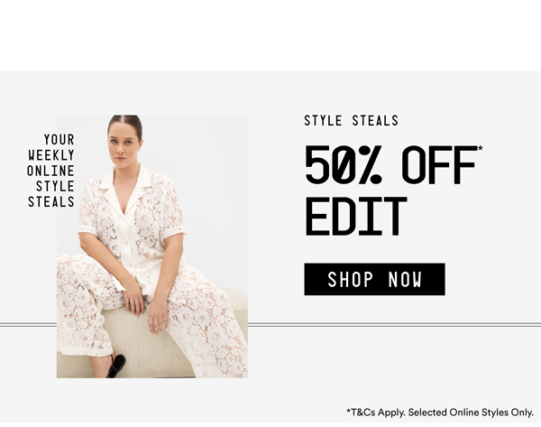 Shop 50% Off* Edit