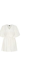 Shop the Lori Lined Linen Short Dress