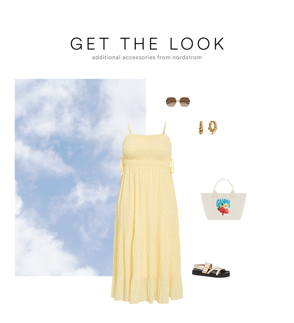 Shop the Ditsy Print Tiered Maxi Dress