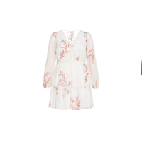 Shop the Kiki Long Sleeve Print Mini Dress