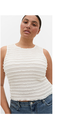 Shop the Sheree Sleeveless Ruched Top