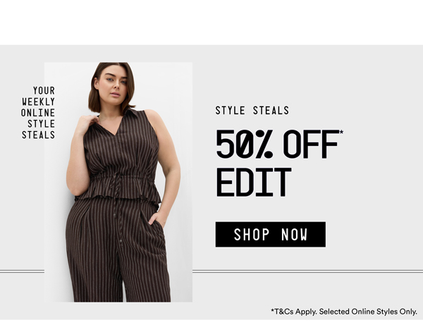 Shop 50% Off* Edit