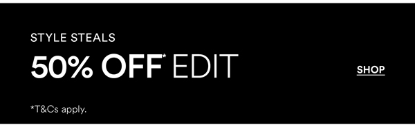 Shop 50% Off* Edit