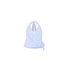 Shop the Audrey Halter Neck Wrap Top