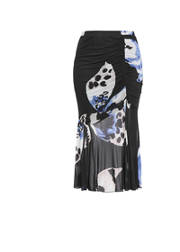 Shop the Anna Bloom Print Ruched Skirt