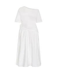Shop the Off Shoulder Mixed Media Maxi Dress