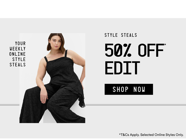 Shop 50% Off* Edit