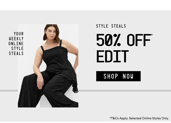 Shop 50% Off* Edit