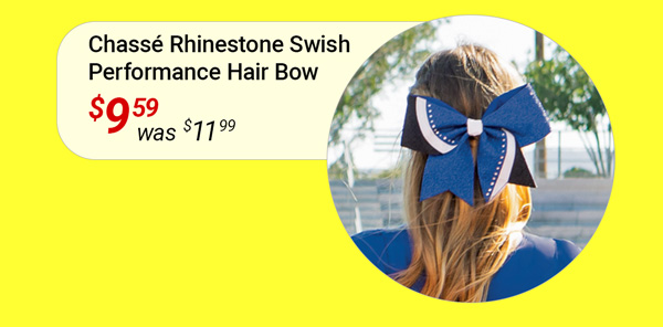 CHASSE RHINESTONE SWISH PERFORMANCE HAIR BOW