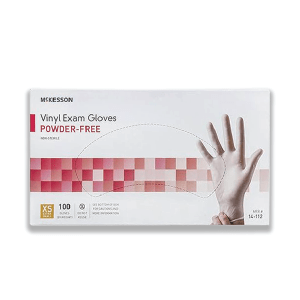 Mckesson Clear Vinyl Smooth Exam Gloves Powder-Free