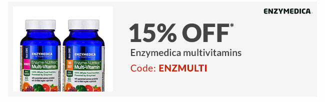 15% off* Enzymedica multivitamins - Code: ENZMULTI