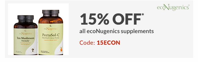 15% off* all ecoNugenics supplements - Code: 15ECON