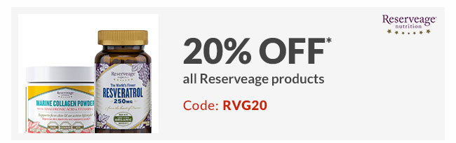 20% off* all Reserveage products - Code: RVG20