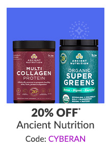 20% off* all Ancient Nutrition products