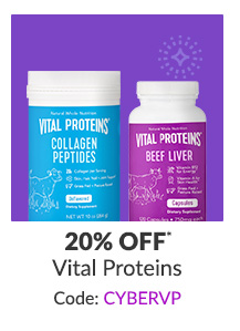 20% off* all Vital Proteins products