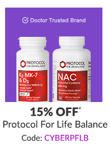 15% off* all Protocol For Life Balance products