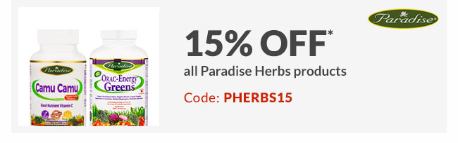 15% off* all Paradise Herbs products - Code: PHERBS15