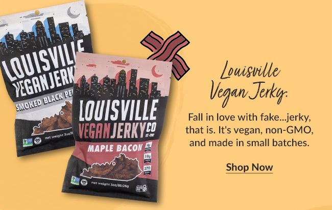 Louisville Vegan Jerky: Fall in love with fake...jerky, that is. It's vegan, non-GMO, and made in small batches.
