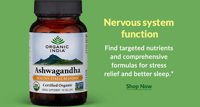 Nervous system function - Find targeted nutrients and comprehensive formulas for stress relief and better sleep.*