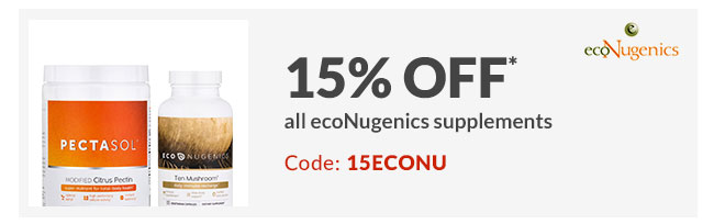 15% off* all ecoNugenics supplements