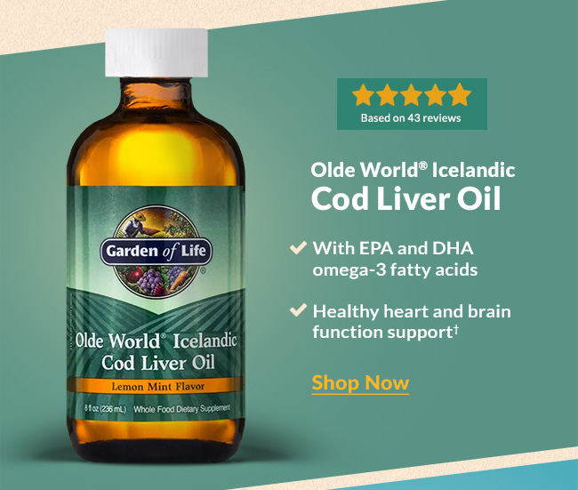 Olde World® Icelandic Cod Liver Oil. Shop Now
