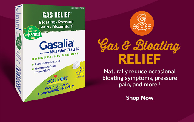 Gas & Bloating Relief: Naturally reduce occasional bloating symptoms, pressure pain, and more.† Shop Now