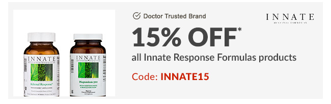 15% off* all Innate Response Formulas products