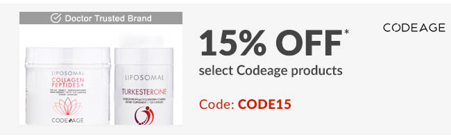 15% off* select Codeage products. Code: CODE15