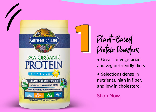 Plant-Based Protein Powders. Shop Now