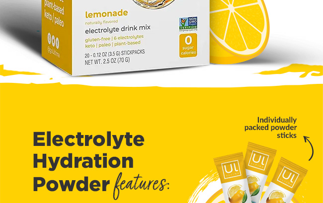 Hydrating with electrolytes helps with preventing cramps*