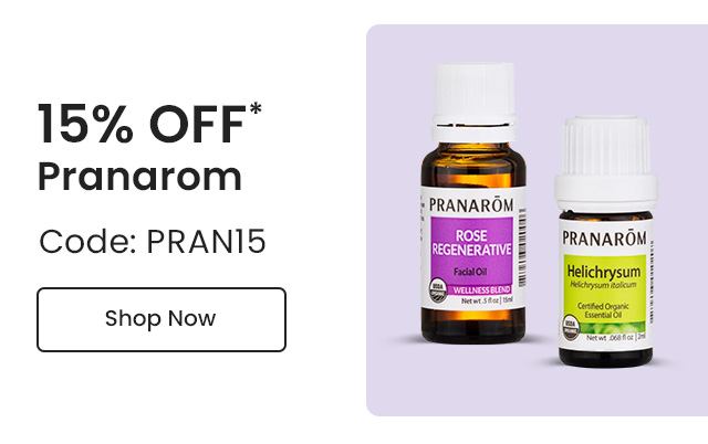 Pranarom: 15% OFF* all Pranarom products. Code: PRAN15. Shop Now.