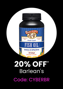 Barlean's: 20% off* all Barlean's products. Code: CYBERBR. Shop Now.
