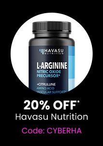 Havasu Nutrition: 20% off* all Havasu Nutrition products. Code: CYBERHA. Shop Now.