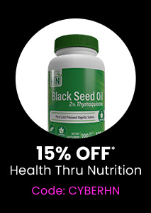 Health Thru Nutrition: 15% off* all Health Thru Nutrition products. Code: CYBERHN. Shop Now.