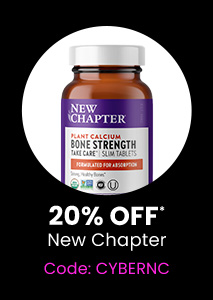 NewChapter: 20% off* all NewChapter products. Code: CYBERNC. Shop Now.