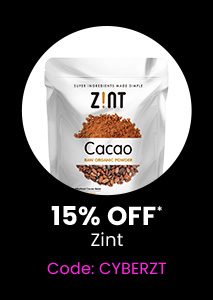 Zint: 15% off* all Zint products. Code: CYBERZT. Shop Now.