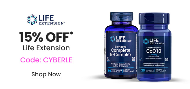 Life Extension: 15% OFF* Life Extension. Code: CYBERLE. Shop Now.