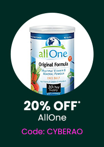 all One: 20% off* all all One products. Code: CYBERAO. Shop Now.