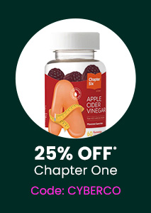 Chapter One: 25% off* all Chapter One products. Code: CYBERCO. Shop Now.